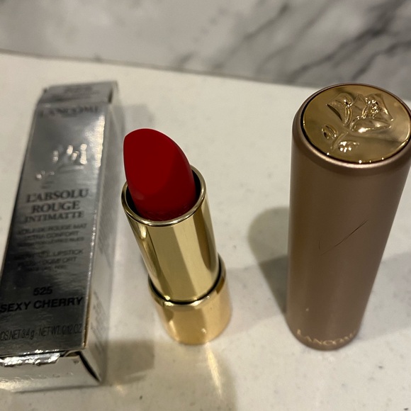 Lancôme #525 sexy cherry L'Absolu Rouge Intimate Matte Veil Lipstick - Picture 4 of 6